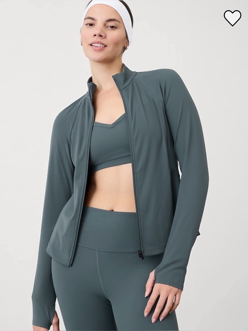 Athleta Salutation Jacket 2.0- Eden- Xs